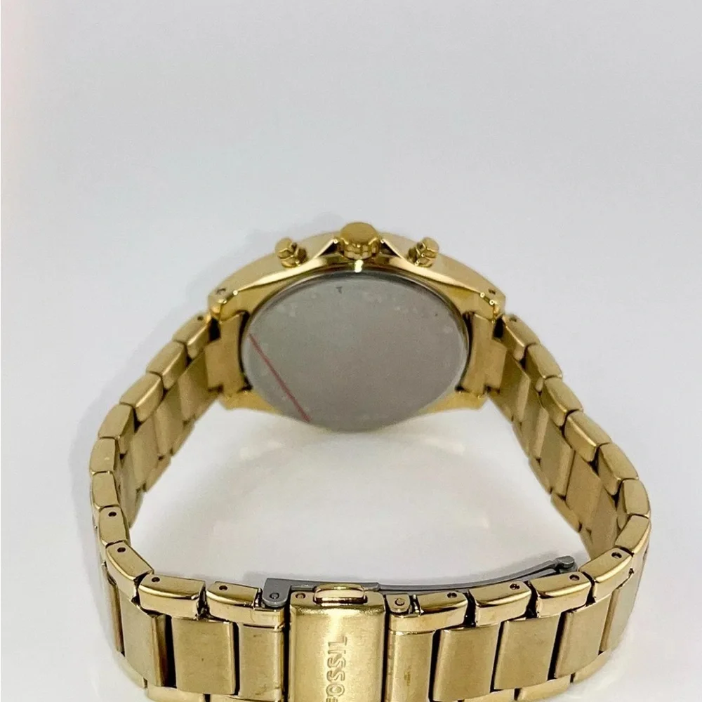 Fossil Chronograph Gold-Tone Stainless Steel Watch #101